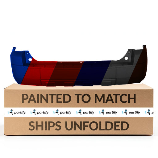 2005-2007 Ford Escape/Hybrid/XLS/XLT Rear Bumper Without Sensor Holes & Without Hitch Hole - FO1100383-Partify-Painted-Replacement-Body-Parts