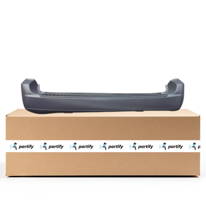 2004-2005 Ford Freestar Base CAPA Certified Rear Bumper Textured Finish W/Backup Sensor Holes Mini Cargo Van - FO1100389-Partify-Painted-Replacement-Body-Parts