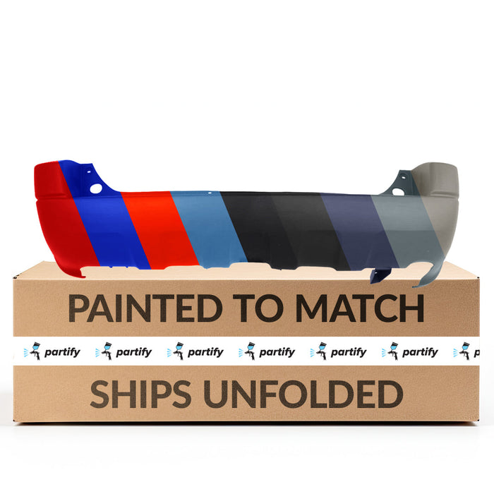 2001-2004 Ford Escape XLS/XLT CAPA Certified Rear Bumper W/O Roof Rack W/O Wheel Lip Molding Matte-Gray - FO1100406-Partify-Painted-Replacement-Body-Parts