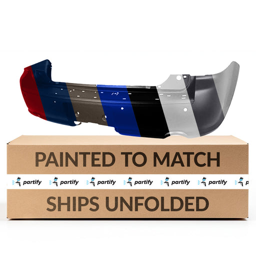 2010-2019 Ford Flex Turbo Dual Exhaust Rear Bumper With Sensor Holes - FO1100656-Partify-Painted-Replacement-Body-Parts