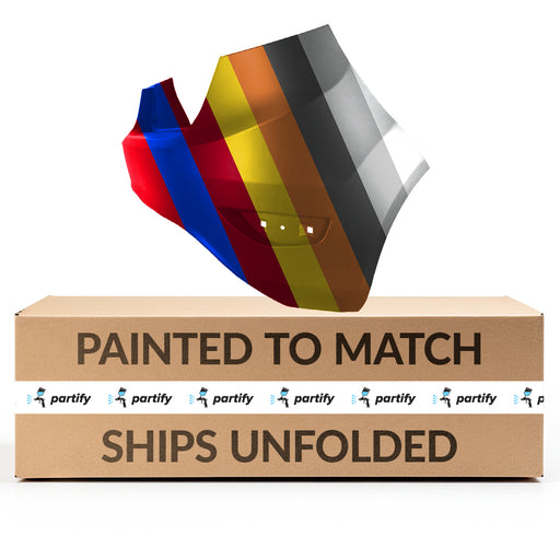 2011-2013 Ford Fiesta Rear Bumper W/O Rear Object Sensors Hatchback - FO1100674-Partify-Painted-Replacement-Body-Parts