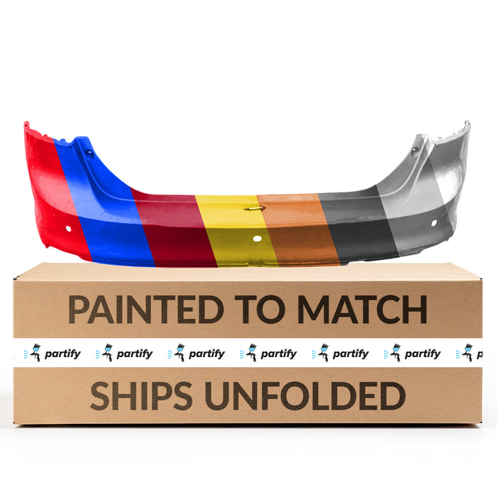 2012-2014 Ford Focus CAPA Certified Rear Bumper W/Park Assist Hatchback/Sedan - FO1100680-Partify-Painted-Replacement-Body-Parts