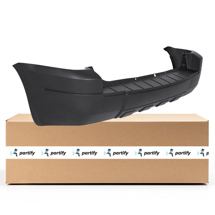 2005-2007 Ford Escape XLS/XLT/XLT Deportivo/XLT No Boundaries/XLT Sport CAPA Certified Rear Bumper W/O No Boundries Pkg W/Flare W/O Hitch Textured - FO1100681-Partify-Painted-Replacement-Body-Parts