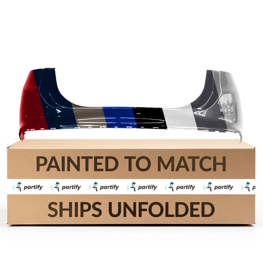 2013-2018 Ford Fusion Rear Bumper Without Sensor Holes - FO1100693-Partify-Painted-Replacement-Body-Parts
