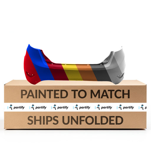 2014-2018 Ford Fiesta ST CAPA Certified Rear Bumper W/O Rear Object Sensors - FO1100702-Partify-Painted-Replacement-Body-Parts