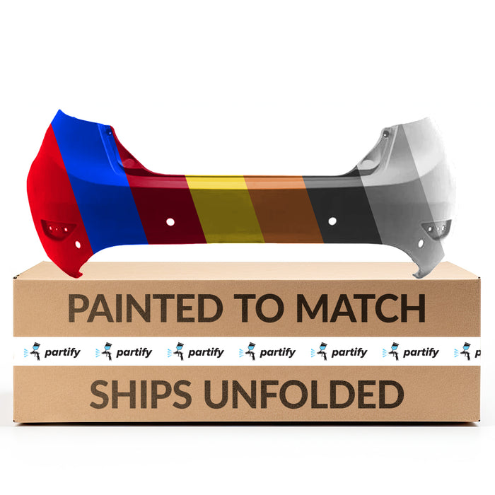 2014-2018 Ford Fiesta ST CAPA Certified Rear Bumper W/Rear Object Sensors - FO1100703-Partify-Painted-Replacement-Body-Parts