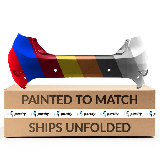 2014-2018 Ford Fiesta ST Rear Bumper W/Rear Object Sensors - FO1100703-Partify-Painted-Replacement-Body-Parts