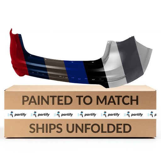 2014-2019 Ford Fiesta Sedan Rear Bumper Without Sensor Holes - FO1100704-Partify-Painted-Replacement-Body-Parts