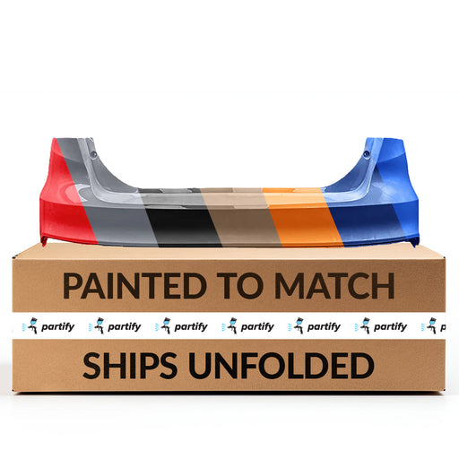 2015-2018 Ford Focus Sedan Rear Bumper Without Sensor Holes - FO1100713-Partify-Painted-Replacement-Body-Parts