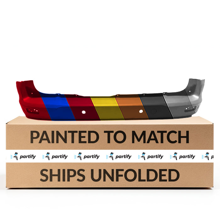 2014-2017 Ford Transit Connect Rear Bumper W/Rear Object Sensors Pre-Drilled Sensor Holes - FO1100715-Partify-Painted-Replacement-Body-Parts