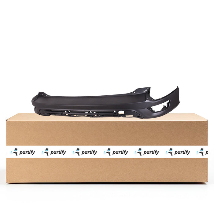 2017-2019 Ford Escape CAPA Certified Rear Bumper W/O Active Park Assist W/O Rear Parking Aid Textured - FO1100717-Partify-Painted-Replacement-Body-Parts