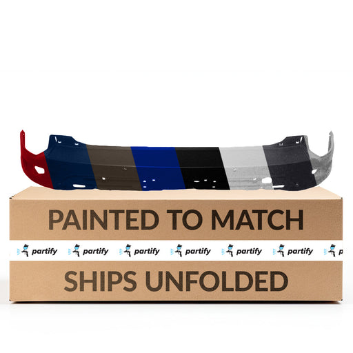 2017-2019 Ford Escape Rear Bumper Without Active Park Holes & With Sensor Holes - FO1100718-Partify-Painted-Replacement-Body-Parts