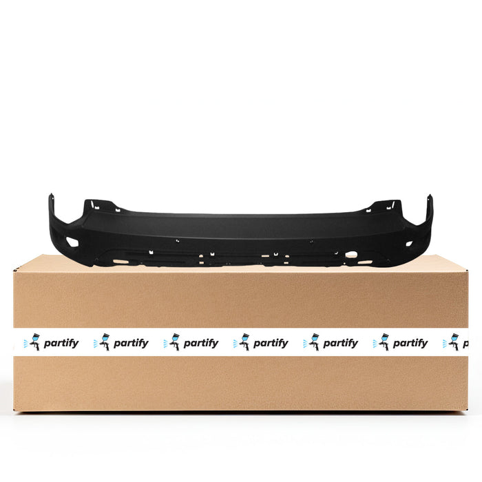 2017-2019 Ford Escape CAPA Certified Rear Bumper W/O Active Park Assist W/Rear Parking Aid Textured 4 Cyl 1.5L Turbocharged - FO1100753-Partify-Painted-Replacement-Body-Parts