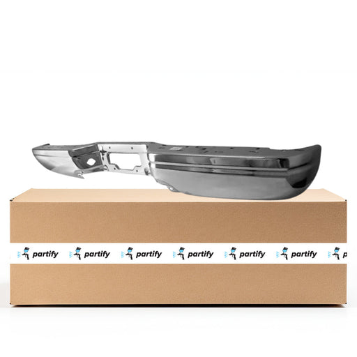 1997-2007 Ford F-150/F-150 Heritage/F-250 Super Duty/F-350 Super Duty CAPA Certified Rear Bumper Face Bar Step Type Bright Extended Cab Pickup/Standard Cab Pickup - FO1102304-Partify-Painted-Replacement-Body-Parts