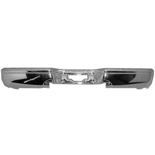 1997-2002 Ford Expedition Rear Bumper Face Bar W/O Rear Object Sensor Chrome - FO1102309-Partify-Painted-Replacement-Body-Parts