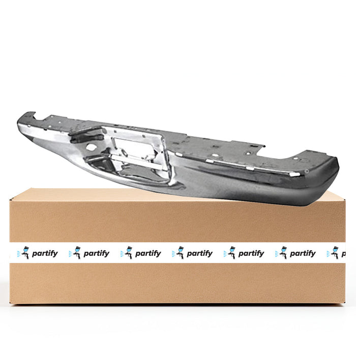 2001-2003 Ford F-150 CAPA Certified Rear Bumper Face Bar Bright Crew Cab Pickup - FO1102319-Partify-Painted-Replacement-Body-Parts