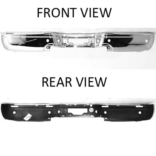 2000-2002 Ford Expedition Rear Bumper Face Bar W/Proximity Sensor Bright - FO1102335-Partify-Painted-Replacement-Body-Parts