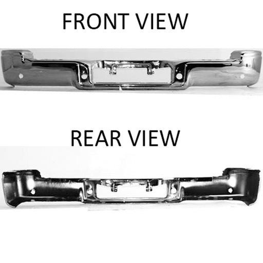 2004-2008 Ford F-150 Rear Bumper Face Bar New Design W/Park Sensor Bright - FO1102352-Partify-Painted-Replacement-Body-Parts