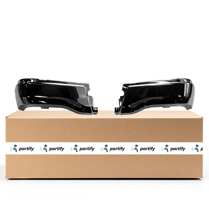 2019-2023 Ford Ranger CAPA Certified Rear Bumper Face Bar W/O Rear Parking Aid Chrome - FO1102394-Partify-Painted-Replacement-Body-Parts