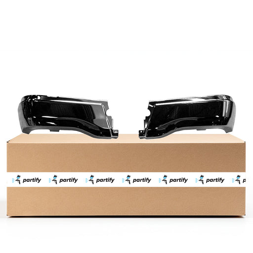 2019-2023 Ford Ranger CAPA Certified Rear Bumper Face Bar W/O Rear Parking Aid Chrome - FO1102394-Partify-Painted-Replacement-Body-Parts