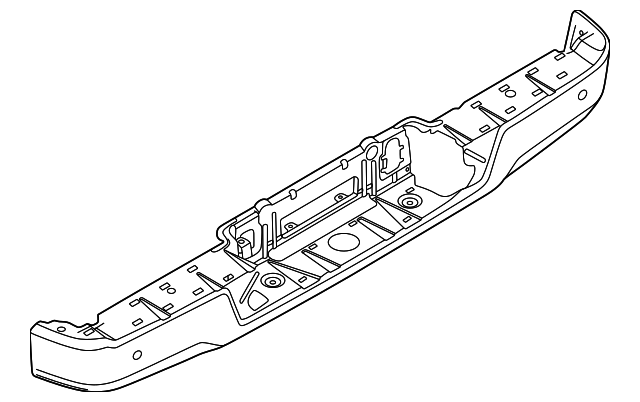 Ford F-150 Single Exh Bumper Face Bar - FO1102420