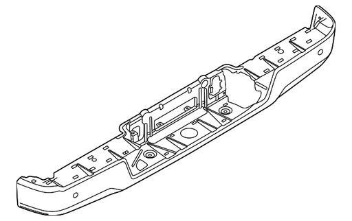 Ford F-150 Single Exh Bumper Face Bar - FO1102420