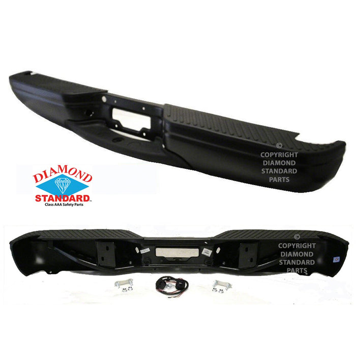 1997-2004 Ford F-150/F-150 Heritage Rear Bumper Assembly Includes Step Pad & Brackets Crew Cab Pickup/Extended Cab Pickup/Standard Cab Pickup - FO1103102-Partify-Painted-Replacement-Body-Parts