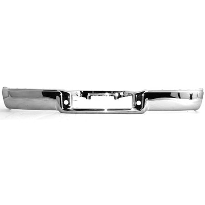 2004-2005 Ford F-150 Rear Bumper Assembly New Design W/O Sensor W/O Hitch Plate Bright - FO1103117-Partify-Painted-Replacement-Body-Parts