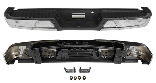 2021-2024 Ford F-150 Rear Bumper Assembly W/O Towing Pkg W/Parking Aid W/O Active Park W/Lamps Chrome - FO1103242-Partify-Painted-Replacement-Body-Parts