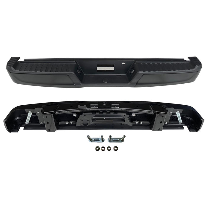 2021-2024 Ford F-150 Rear Bumper Assembly W/O Towing Pkg W/O Parking Aid W/Lamps - FO1103244-Partify-Painted-Replacement-Body-Parts