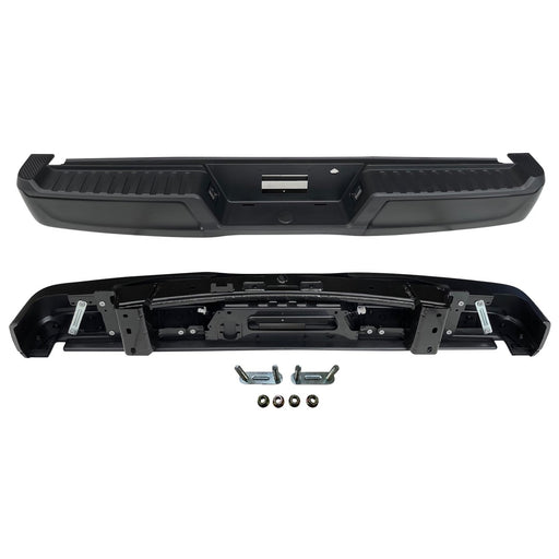 2021-2024 Ford F-150 Rear Bumper Assembly W/O Towing Pkg W/O Parking Aid W/Lamps - FO1103244-Partify-Painted-Replacement-Body-Parts
