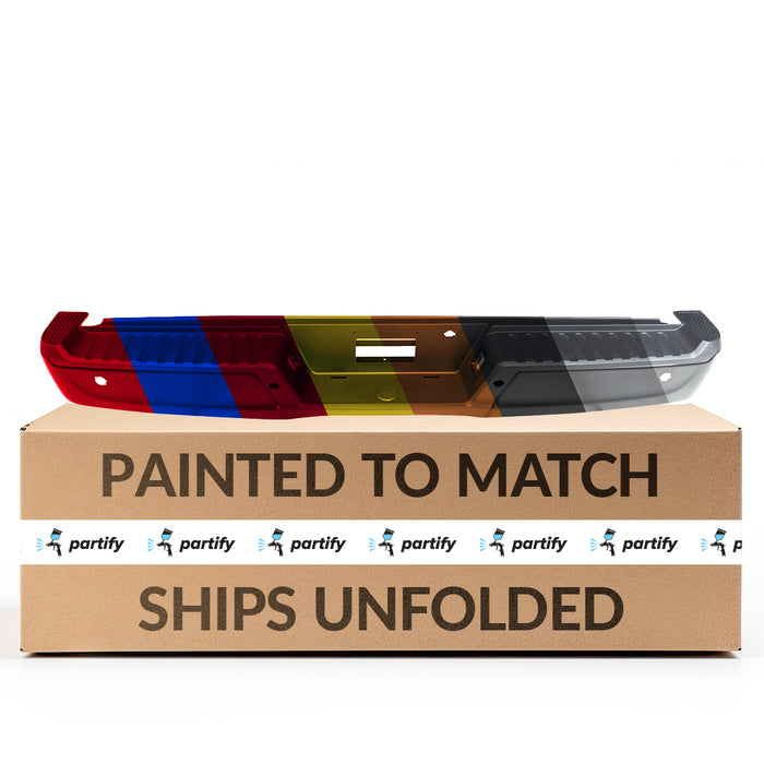 2021-2024 Ford F-150 Rear Bumper Assembly W/O Towing Pkg W/Parking Aid W/Active Park W/Lamps - FO1103246-Partify-Painted-Replacement-Body-Parts