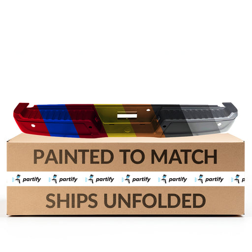 2021-2024 Ford F-150 Rear Bumper Assembly W/O Towing Pkg W/Parking Aid W/Active Park W/Lamps - FO1103246-Partify-Painted-Replacement-Body-Parts