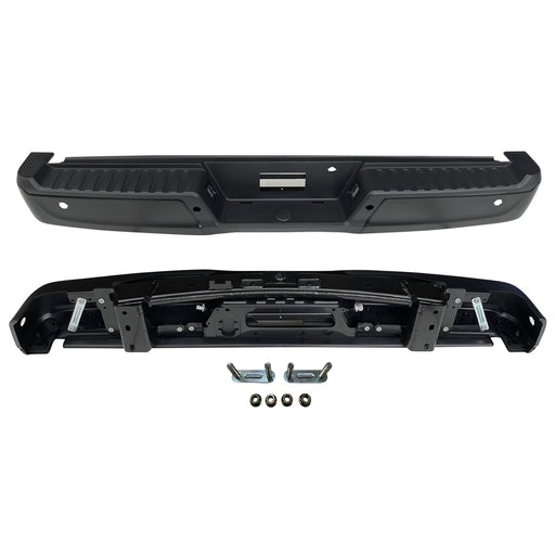 2021-2024 Ford F-150 Rear Bumper Assembly W/O Towing Pkg W/Parking Aid W/Active Park W/Lamps - FO1103246-Partify-Painted-Replacement-Body-Parts