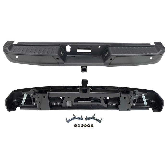 2021-2024 Ford F-150 Rear Bumper Assembly W/Med/Hvy Tow W/Parking Aid W/O Active Park W/Lamps - FO1103252-Partify-Painted-Replacement-Body-Parts