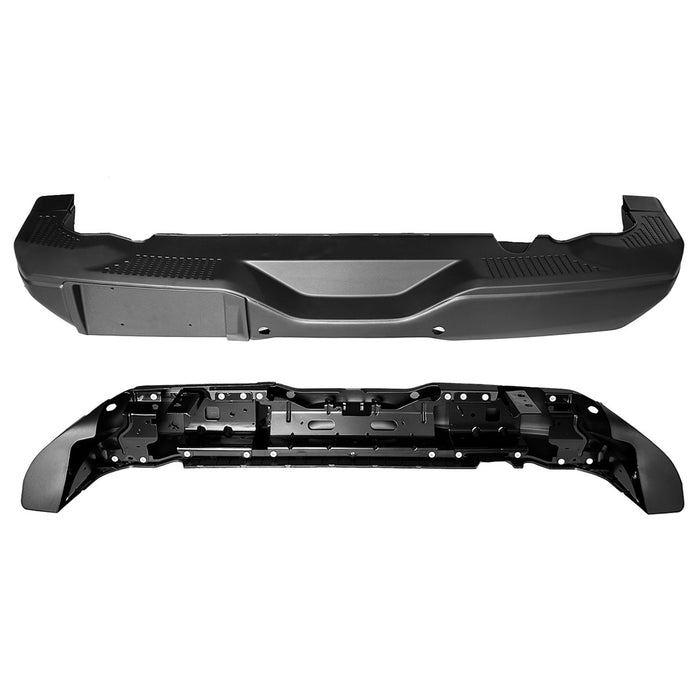 2021-2024 Ford Bronco Rear Bumper Assembly Steel W/Parking Aid W/O Sasquatch Pkg W/O Refl Sheet - FO1103297-Partify-Painted-Replacement-Body-Parts