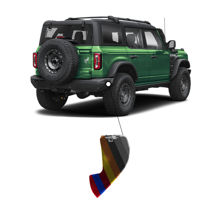 2021-2024 Ford Bronco Badlands/Base/Big Bend/Black Diamond/Everglades/First Edition/Outer Banks/Raptor/Wildtrak Rear Passenger Side Outer Bumper Extension W/O Sasquatch Pkg - FO1105144-Partify-Painted-Replacement-Body-Parts