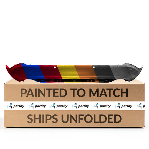 2015-2018 Ford Edge Rear Bumper With Sensor Holes, Trailer Hitch Cutout & Without Tow Hook Hole - FO1115114-Partify-Painted-Replacement-Body-Parts