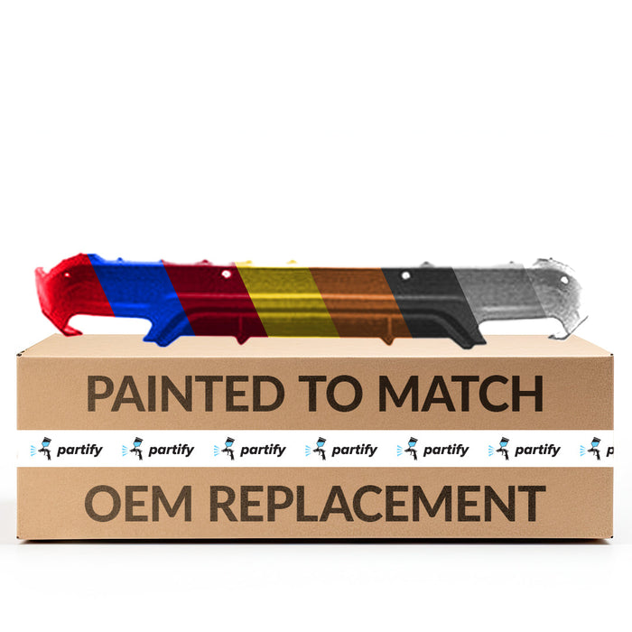 2015-2018 Ford Edge Sport CAPA Certified Rear Lower Bumper Without Sensor Holes & Without Tow Hook Hole - FO1115116C-Partify-Painted-Replacement-Body-Parts