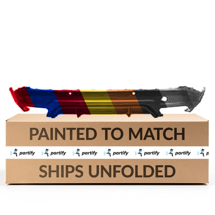 2015-2018 Ford Edge Sport Rear Lower Bumper With Sensor Holes & With Tow Hook Hole - FO1115117-Partify-Painted-Replacement-Body-Parts