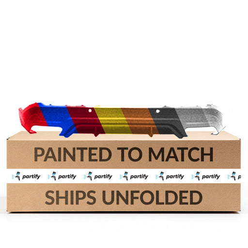 2015-2018 Ford Edge Sport Rear Lower Bumper With Sensor Holes & Without Tow Hook Hole - FO1115119-Partify-Painted-Replacement-Body-Parts