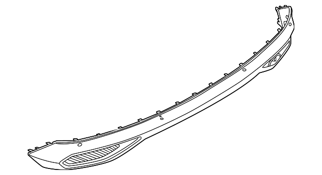 Lincoln Nautilus Rear Bumper Without Appearance Package Center Cover - FO1115175