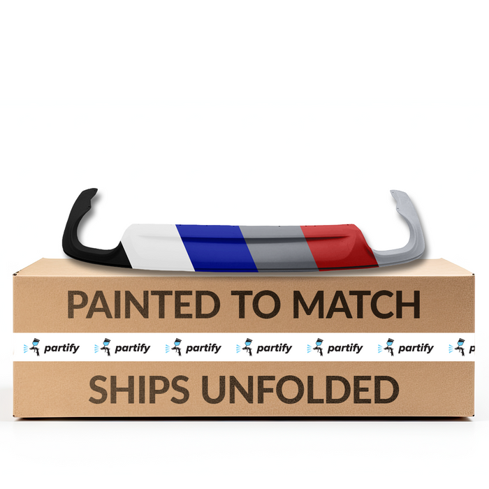 2017-2018 Ford Fusion Sport Rear Bumper Valance Dual Exh Panel - FO1195155-Partify-Painted-Replacement-Body-Parts