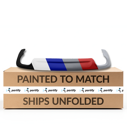 2017-2018 Ford Fusion Sport CAPA Certified Rear Bumper Valance Dual Exh Panel - FO1195155-Partify-Painted-Replacement-Body-Parts