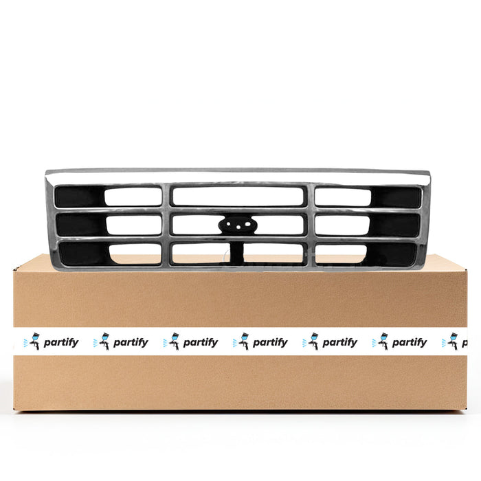 1992-1997 Ford Bronco/F-150 CAPA Certified Grille Bright Assembly - FO1200173-Partify-Painted-Replacement-Body-Parts