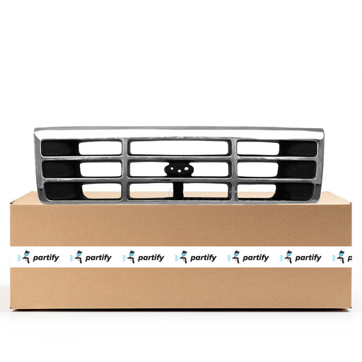 1992-1997 Ford Bronco/F-150 CAPA Certified Grille Bright Assembly - FO1200173-Partify-Painted-Replacement-Body-Parts