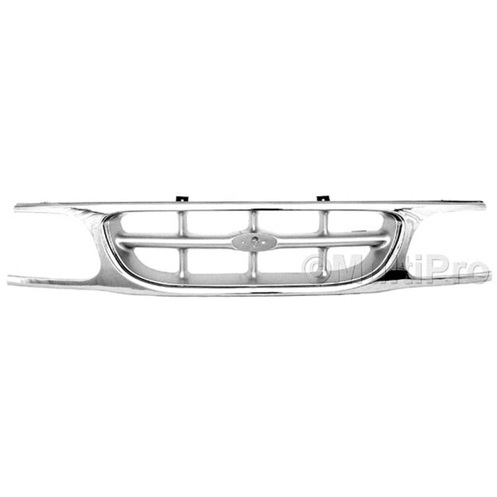 1995-2001 Ford Explorer Eddie Bauer/XL/XL Fleet/XLT Grille Chrome/ W/O Extensions Assembly - FO1200316-Partify-Painted-Replacement-Body-Parts