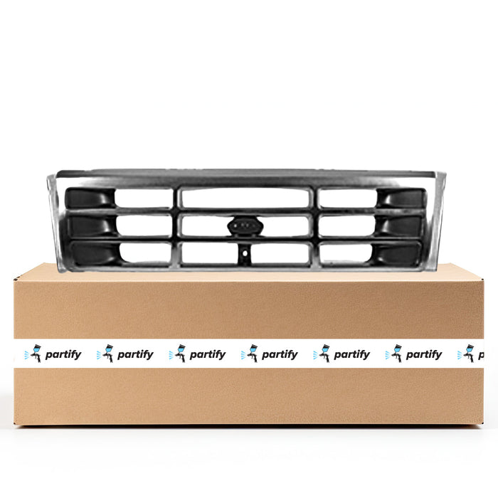 1992-1997 Ford Bronco/F-150 CAPA Certified Grille Argent Assembly - FO1200323-Partify-Painted-Replacement-Body-Parts