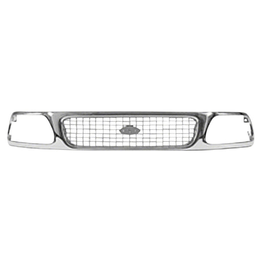 1997-1998 Ford Expedition XLT Grille Bright & Assembly - FO1200330-Partify-Painted-Replacement-Body-Parts