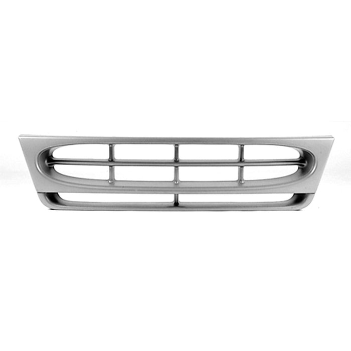 0-2002 Ford E-150 Econoline/Econoline Club Wagon/E-250 Econoline/E-350 Econoline/E-350 Econoline Club Wagon/E-350 Super Duty Grille Argent & Bright Assembly - FO1200337-Partify-Painted-Replacement-Body-Parts